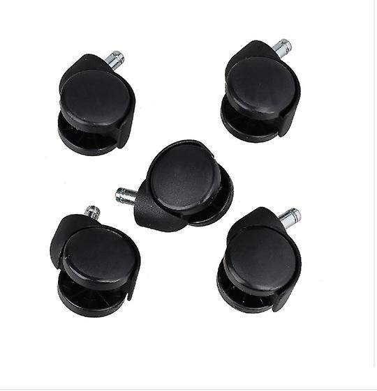5 X Replacement Office Computer Chair Stem Swivel Casters Wheels Black