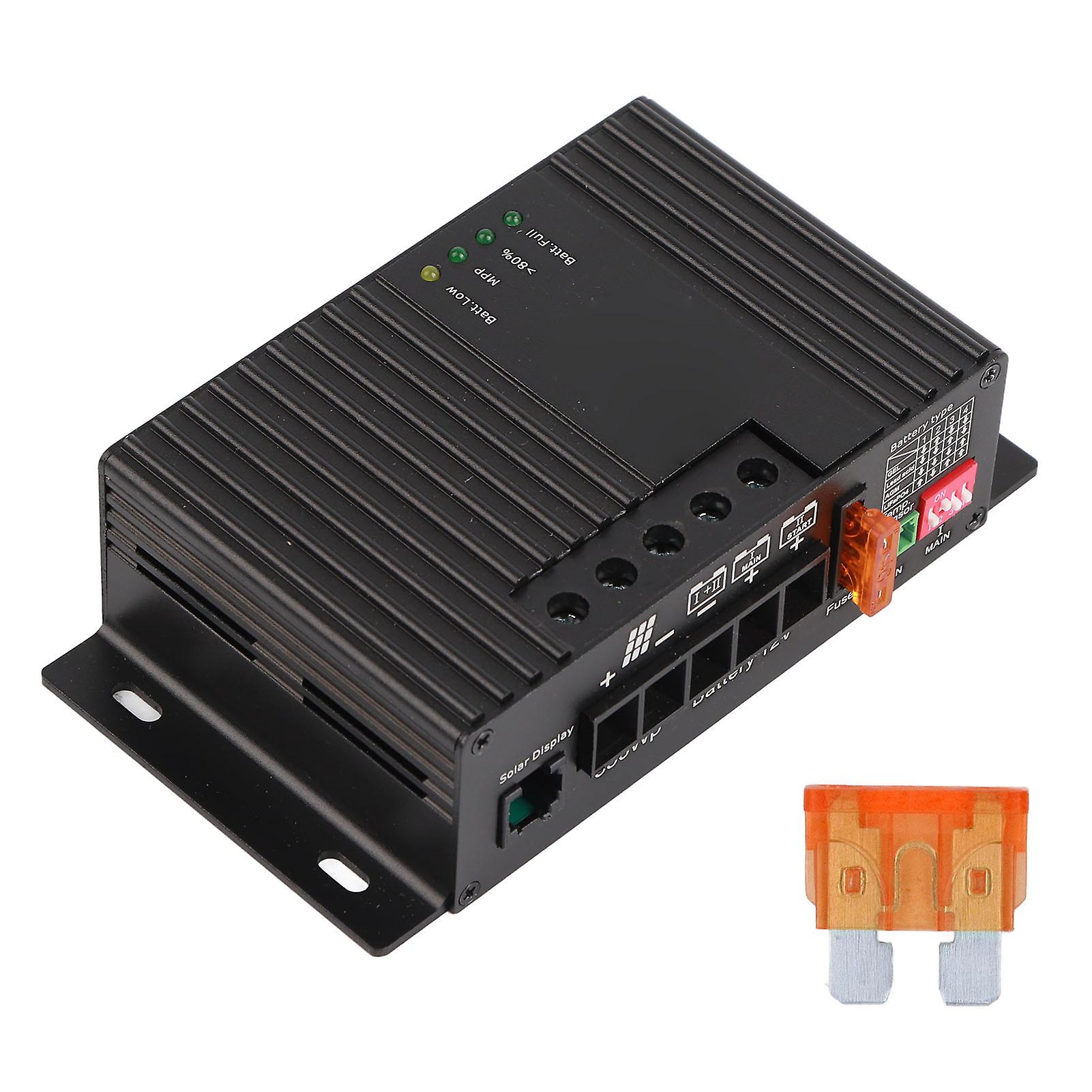 MPPT Solar Charge Discharge Controller Dual Battery Charging 12V Solar Controller