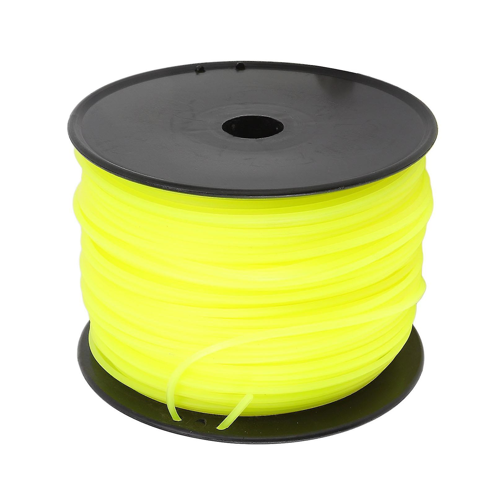 3mm Quadrate Yellow String Trimmer Line Cord 168m/551.2ft Nylon