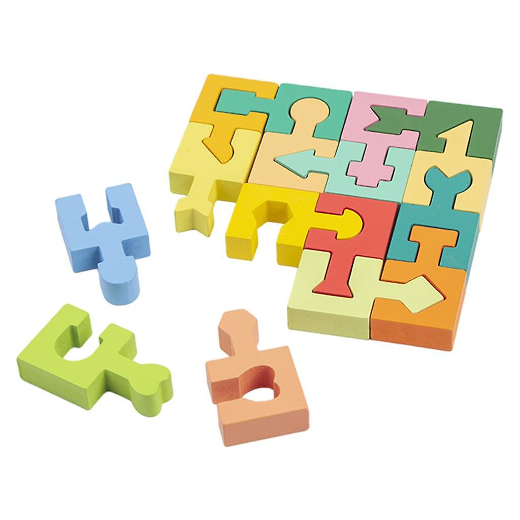 Jigsaw Puzzles Shape Assembling Gifts Educational Puzzle Board for Baby
