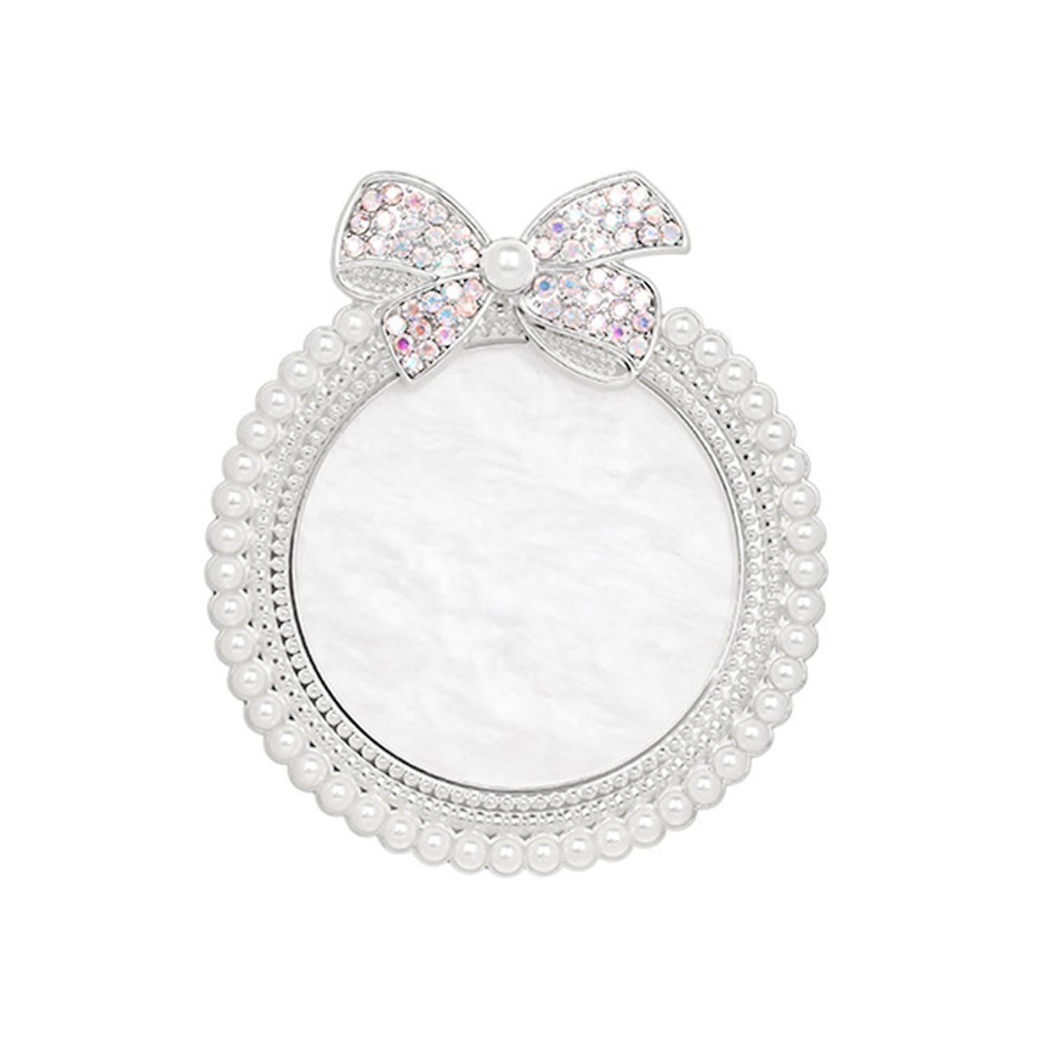 Manicure Palette Lovely Bow Imitation Pearl Trim Showing Tray Nail Display Stand Gel Polish Pallet