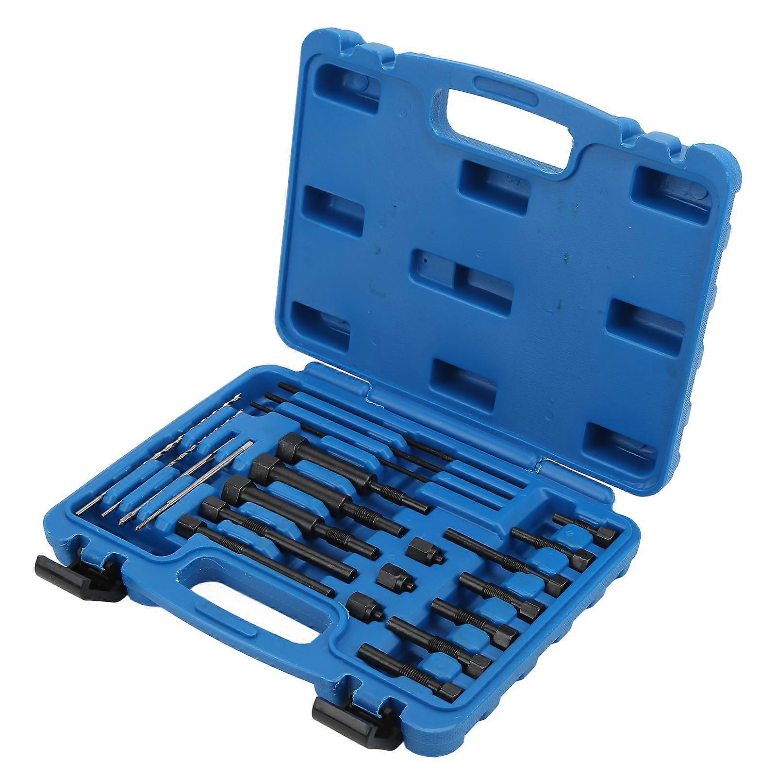 22PCS/Set Glow Plug Electrodes Removal Tool Kit Metal Portable Complete with Storage Box