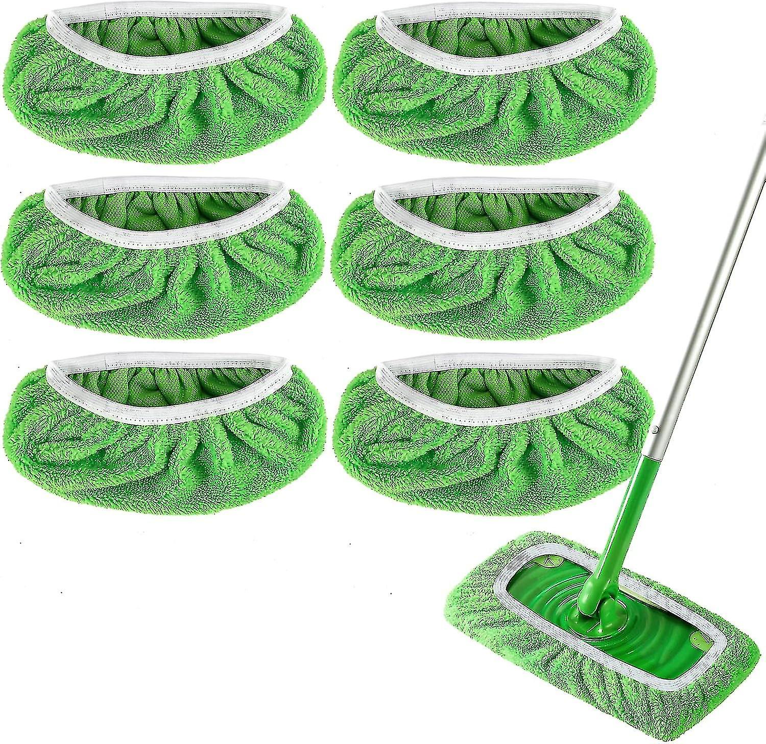 Swiffer Sweeper Σφουγγαρίστρα Ανταλλακτικά Μαξιλάρια, 24.5x11.5cm - Επίπεδα επαναχρησιμοποιήσιμα πανιά καθαρισμού σφουγγαρίστρας, Πλενόμενα μαξιλάρια δαπέδου