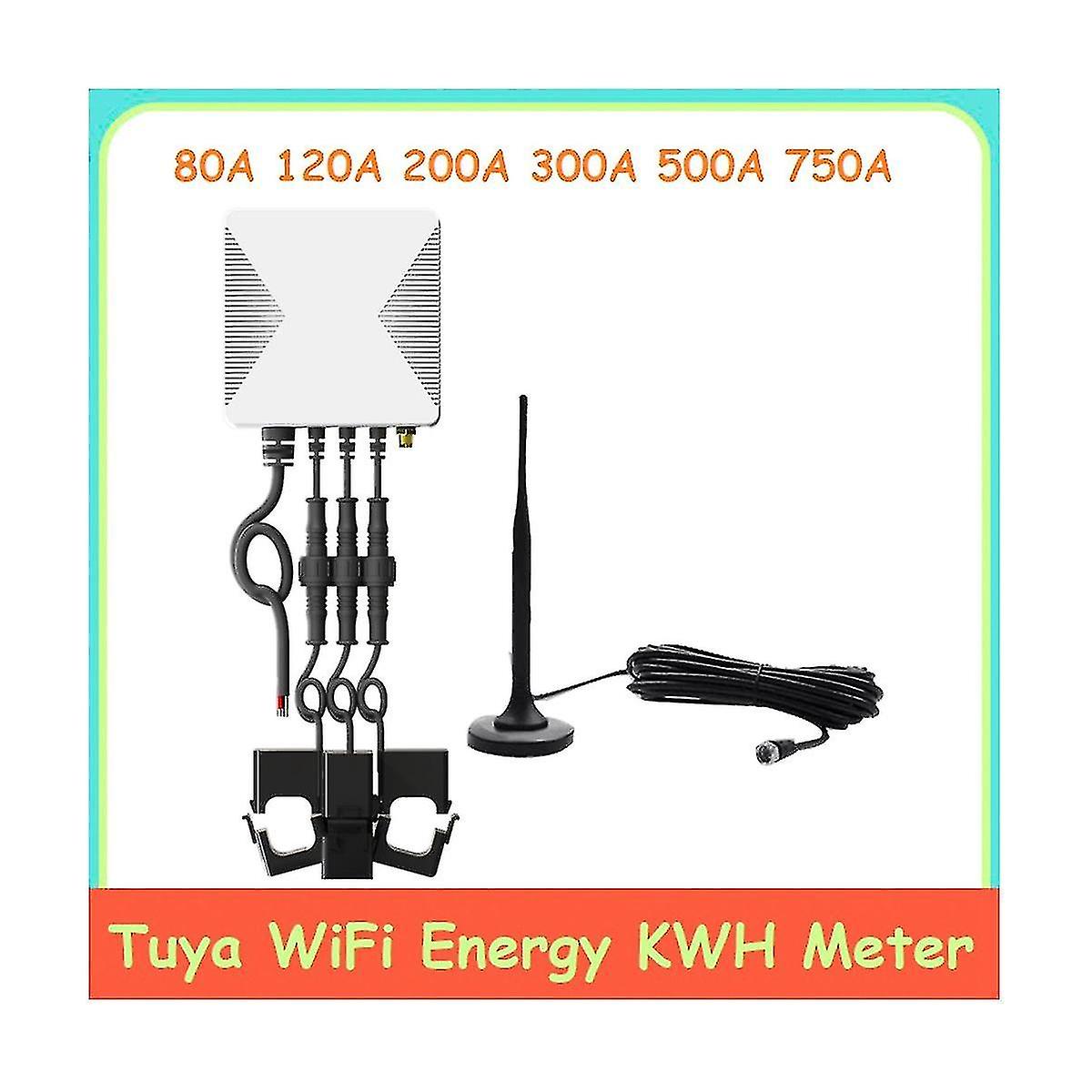 120a Tuya 3 Phase Wifi Kwh Meter Current Transformer App Mon <br>