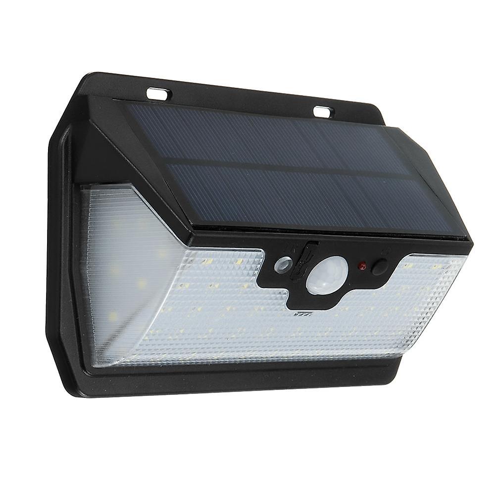 55 Led Solar Motion Sensor Light - 3 Modes, Outdoor Security Wall Lamp, Usb Charging