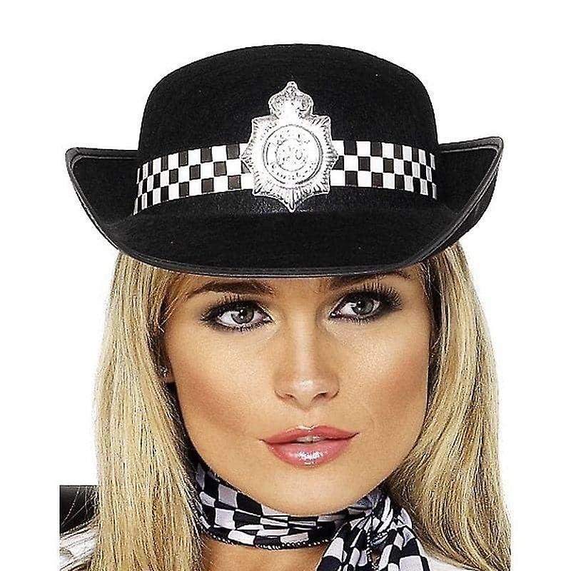 Gorro de Policía Adulto Negro 8401