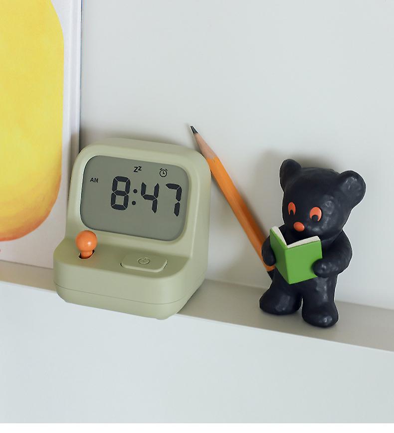 Creative Retro Mini Handheld Game Machine Alarm Clock Kids Cute Digital Clock