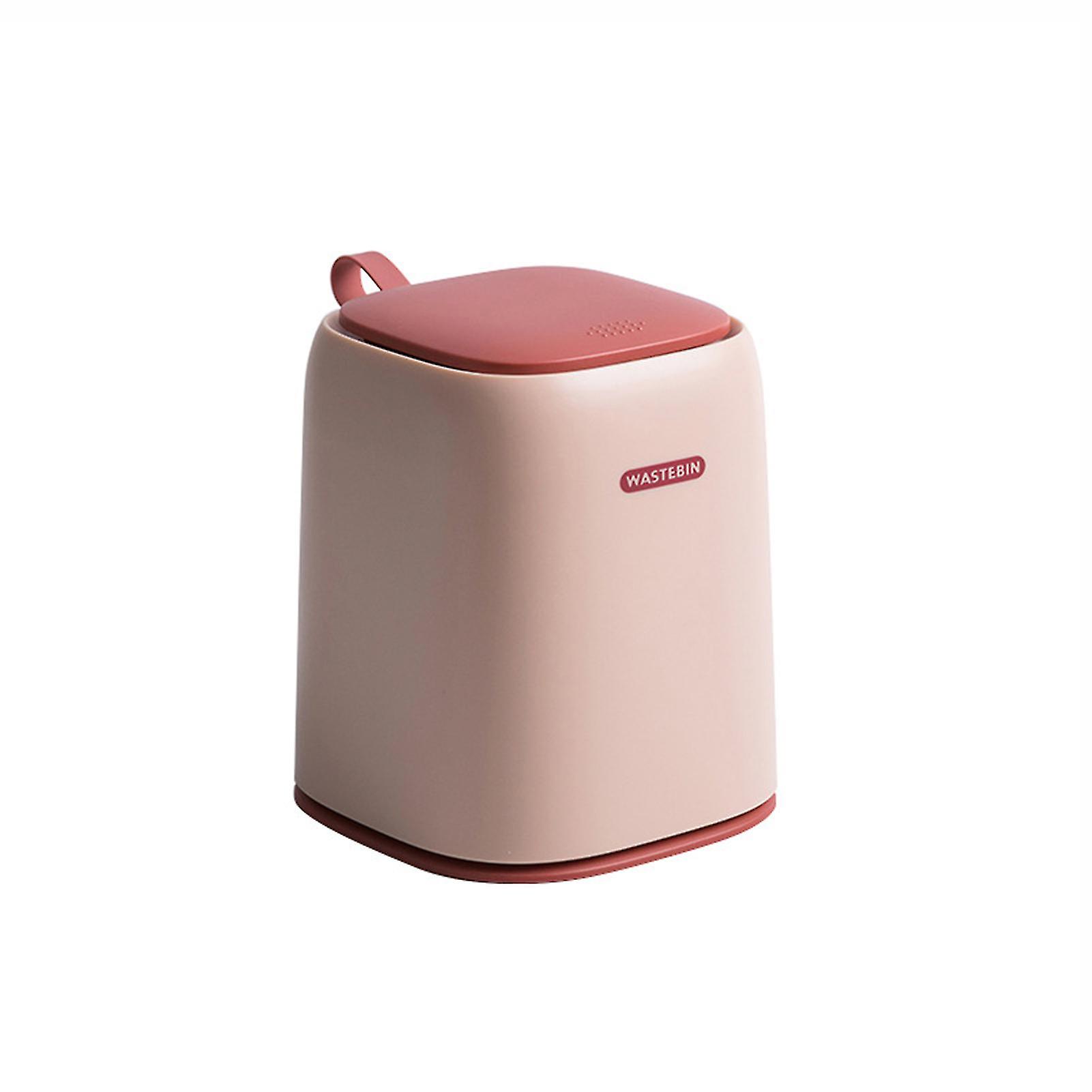 Mini Trash Can Desktop Trash Bin With Lid Small Tiny Countertop Garbage Bin For Office Home