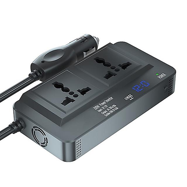 Universal Car Inverter DC 12V To AC 220V 150W Auto Converter Type-C USB Fast Charging Charger EU Soc