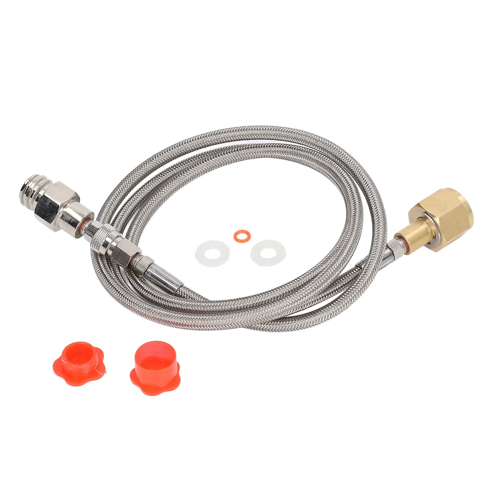 Soda Refill Adapter 1500PSI Rustproof CO2 Cylinder Cartridge Fill Tank Connector CGA320 to TR21-4