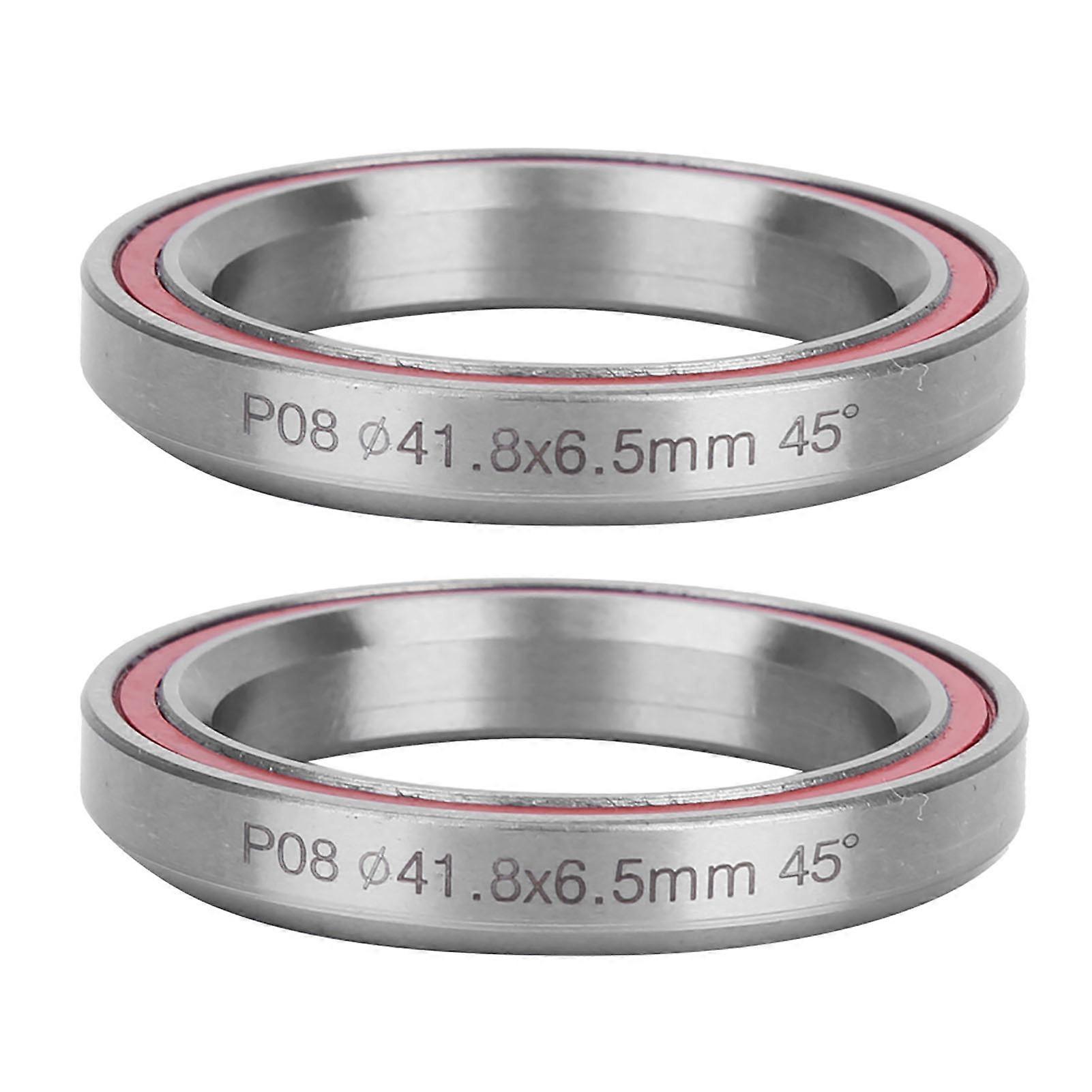Lot de 2 roulements à billes à double étanchéité pour casque de vélo de montagne robuste de 41,8 mm