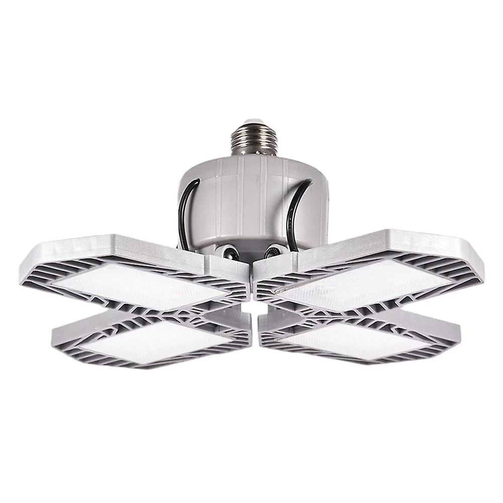Led Garage Light Foldable Deformable Ceiling Lamp With 4 Adjustable Panels 60w