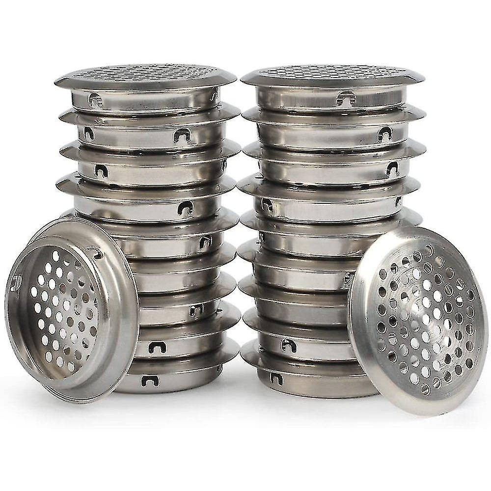 50 stykker ventilationsgitter rustfrit stål ventilationshul
