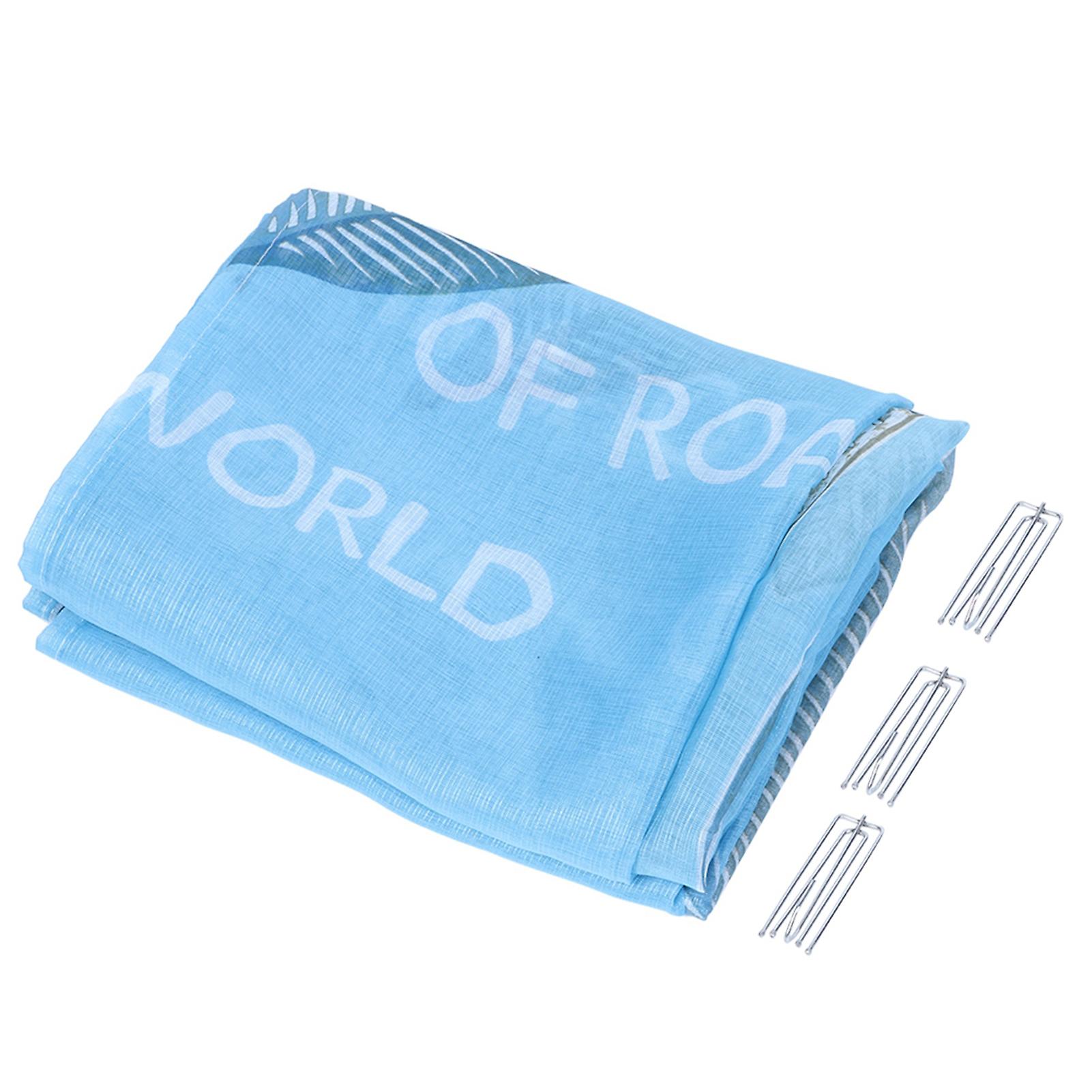 Sheer Window Curtain Bedroom Balcony Drape Leaves Printing Curtain 39.37*98.43in(Blue) \n\nHook Style
