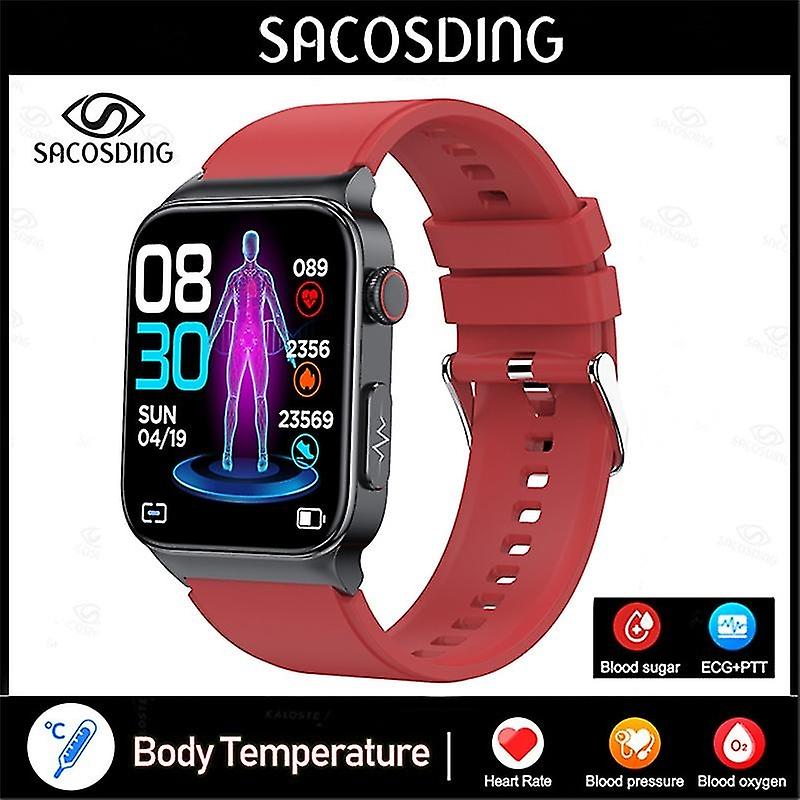 NICEMOON Blood Glucose Monitor Health Smart Watch Men Ecg+ppg Blood Pressure Measurement