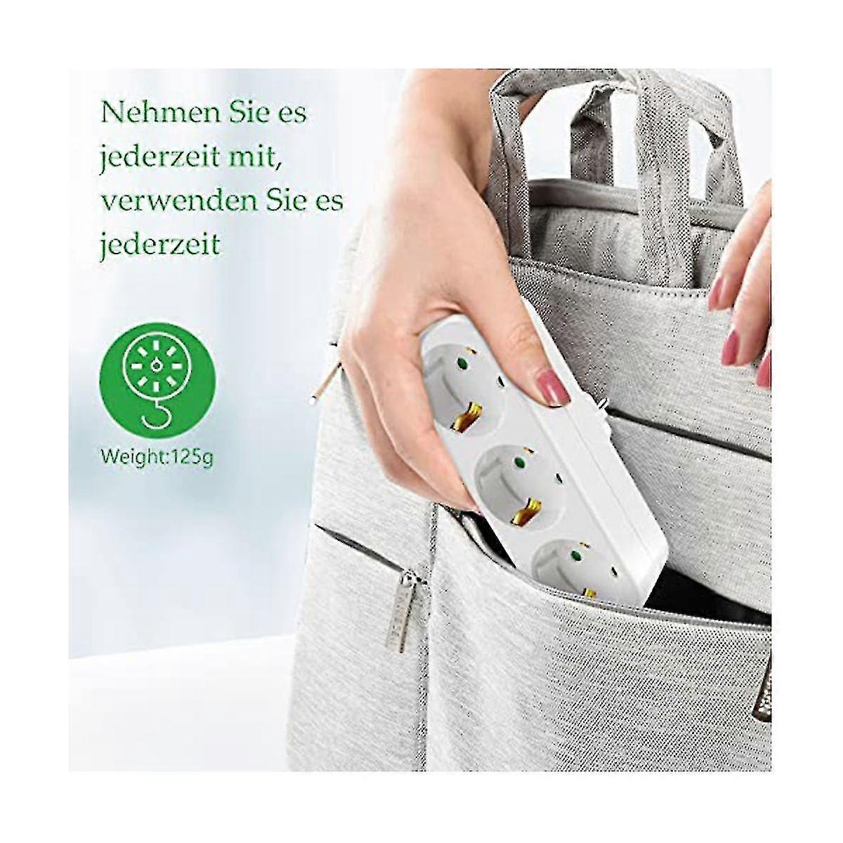 Multi Socket Without Cable, 250v/16a Socket Adapter, Portable Sockets, 3680w Converter Socket Eu Pl-Excellence