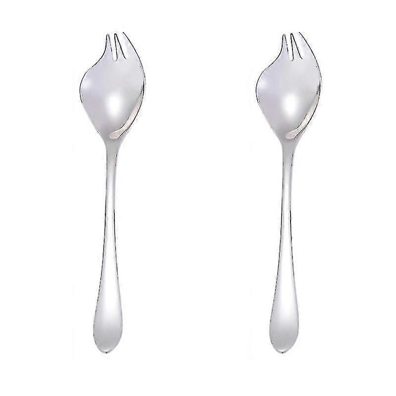2pcs Kitchen Tableware, Dual Salad Spoon