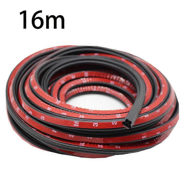 Double Layer Car Door Rubber Seal Strips Auto Sealing Stickers For Window Engine Cover Door Trunk Sound Insulation Weatherstrip