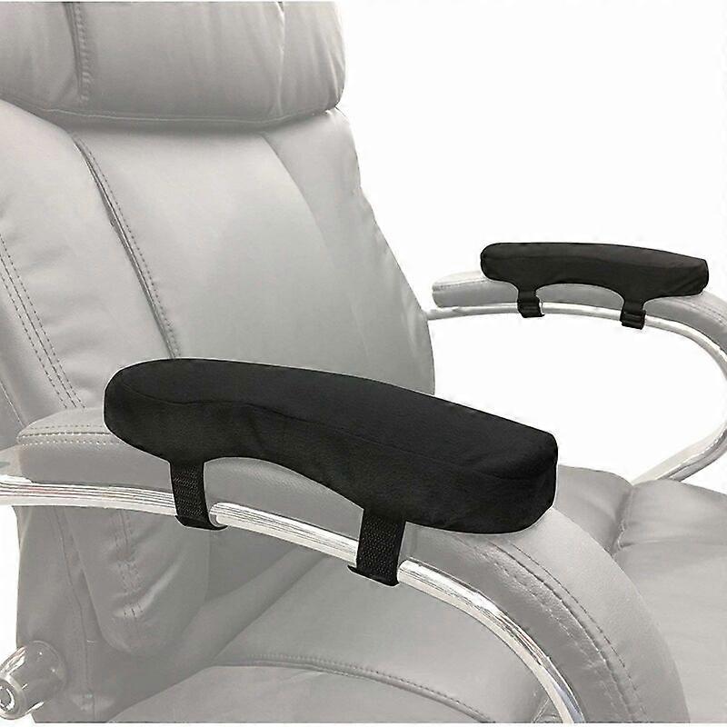 1 Pair Foam Armrest Elbow Cushion Ergonomic Non-Slip Memory Foam Elbow Support Pillow for Elbow Relief (Black)