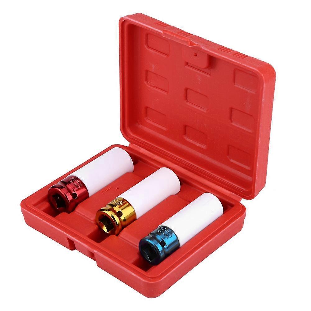 Pro 3 Pcs Cobra Thin Wall Deep Impact Socket Set 1/2"drive 17 19 21mm E2U377