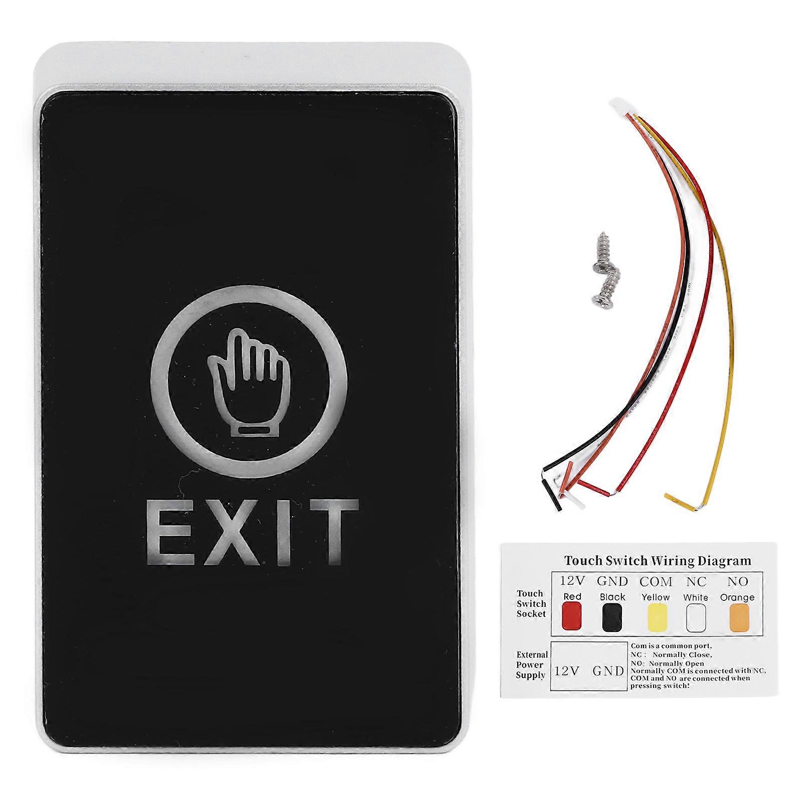 Door Access Control Exit Button Waterproof Wear Resistance Easy to Install for Office School Hospital