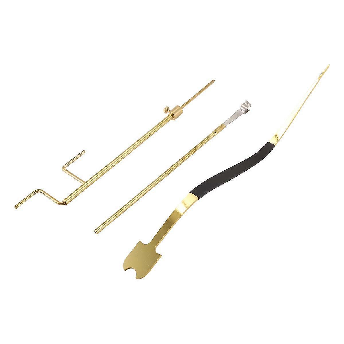 Cello Luthier Tools Kit Cello Sound Post Set Sound Post Installation Tool Cello Making Repair Tools Curved with Black
