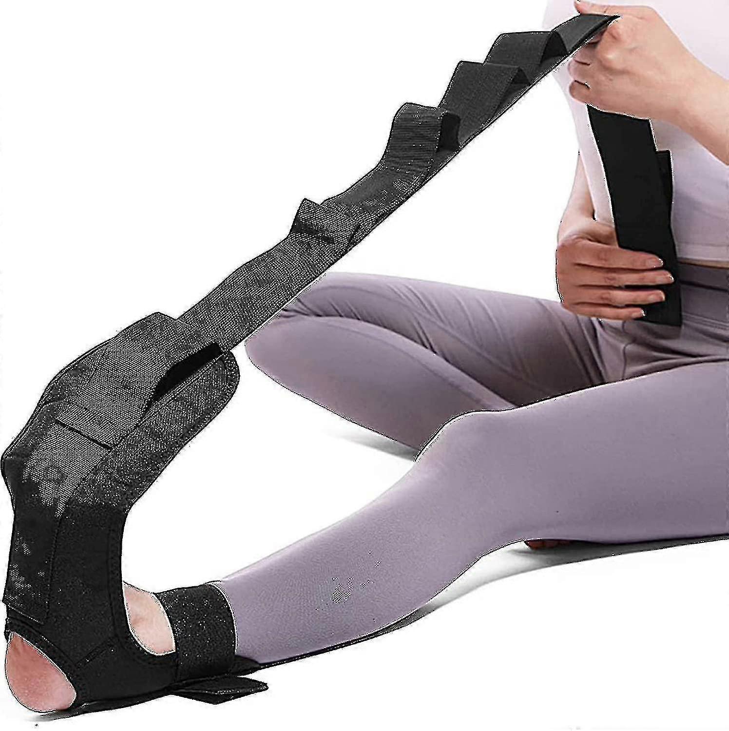 Yoga Stretching Strap,ankle Ligament Stretcher Belt With Loops Ligament Stretch Band Fitness Leg Stretcher For Plantar