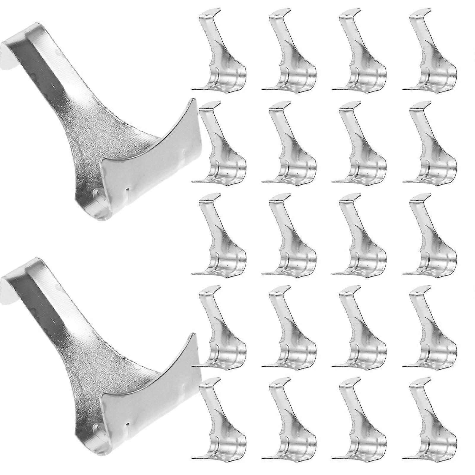 50 pcs Picture Molding Hooks Heavy Duty Picture Rail Hooks S-shaped Picture Rail Hooks