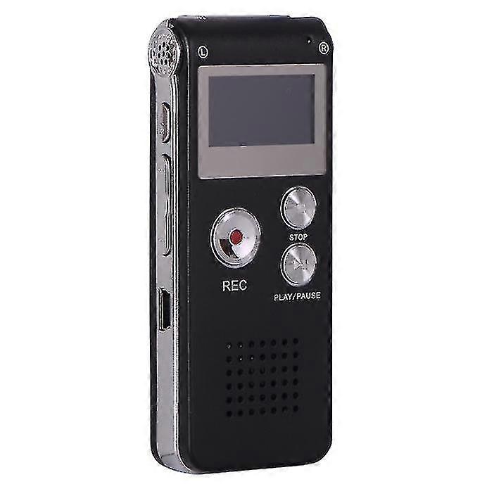 32gb Recorder Usb Rechargeable, With Multi-function Digital Audio And Mp3 Player(black)