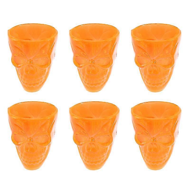 12pcs Skull Pattern Wine Cup Halloween Water Drinks Champagne Toasting Glass For Festival Party Decor