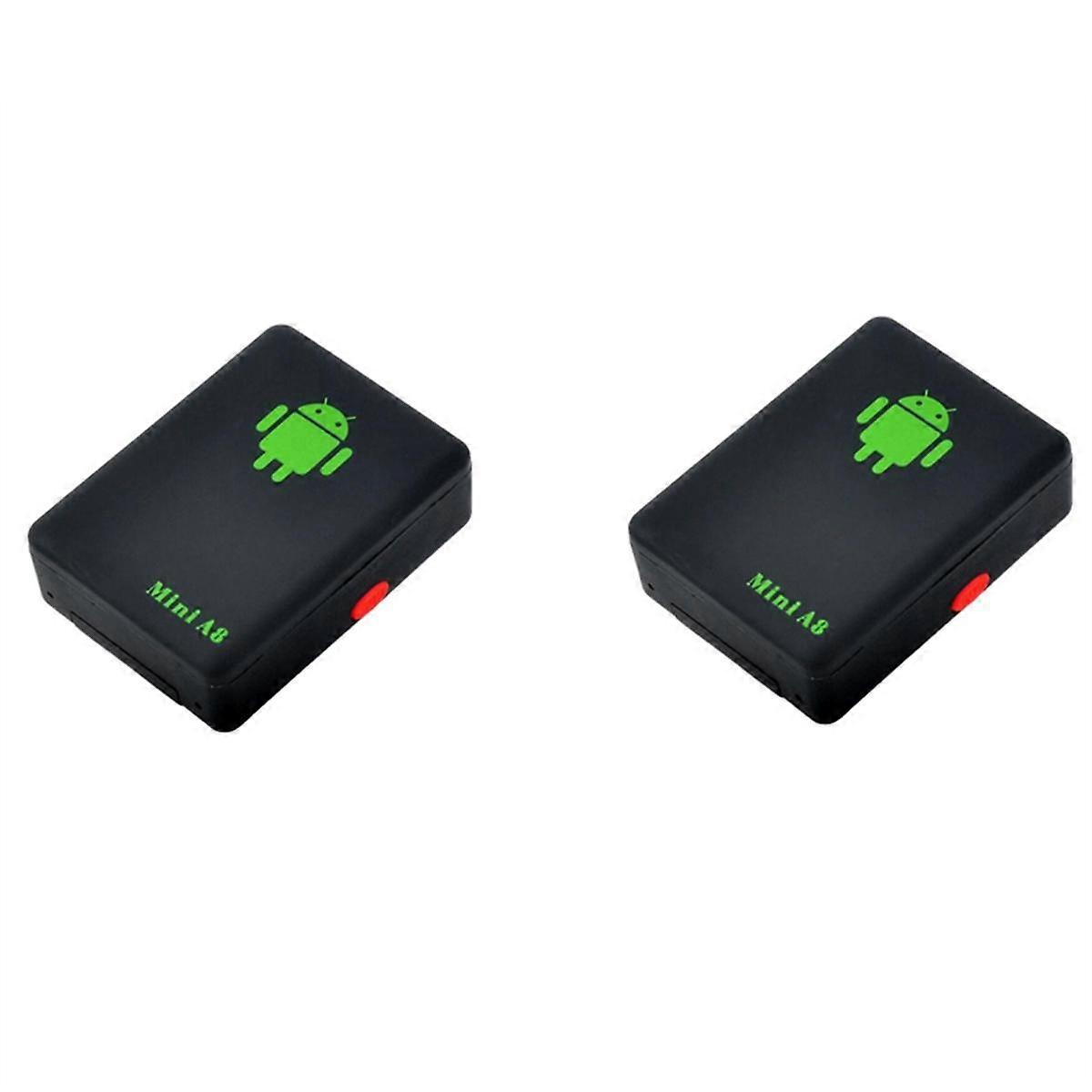 2 PCS with Sos Button Tracker Smart Mini A8 Gsm/Gprs/Lbs Tracker Locator Adapter Pet Tracking Real
