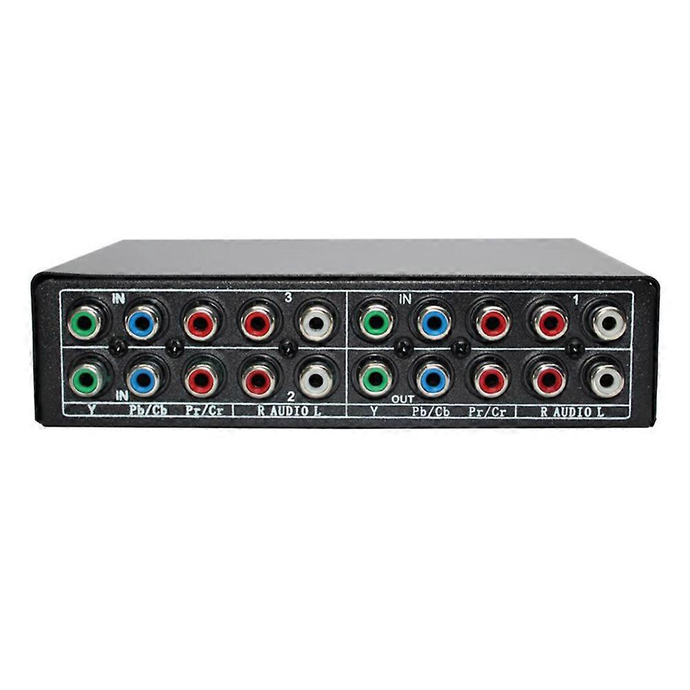 RGB Component Switch Selector 5 RCA 3-Way YPBPR Cable Component Switch AV Switcher for PS2 DVD Play