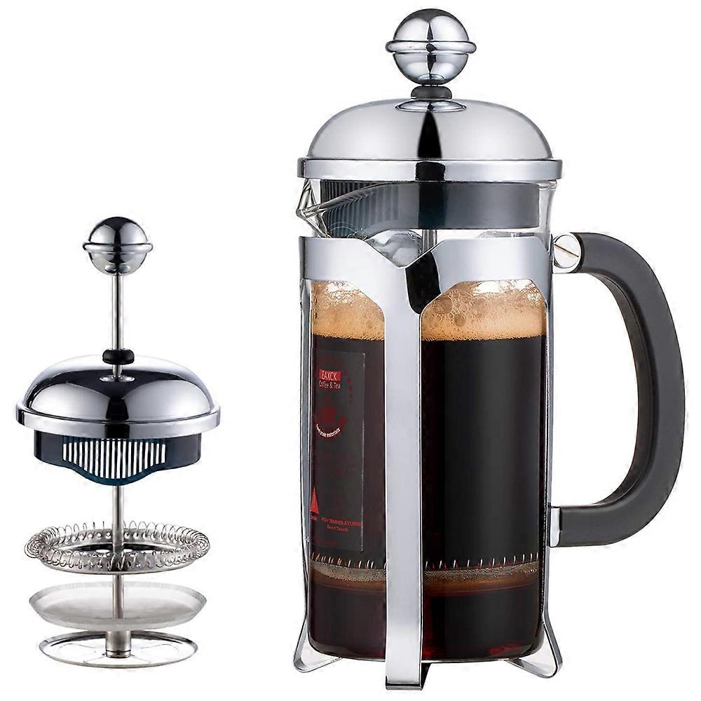 French Press Coffee Maker(12 ),Press System,Heat Resistant Thickened Borosilicate Glass,Durable Eas