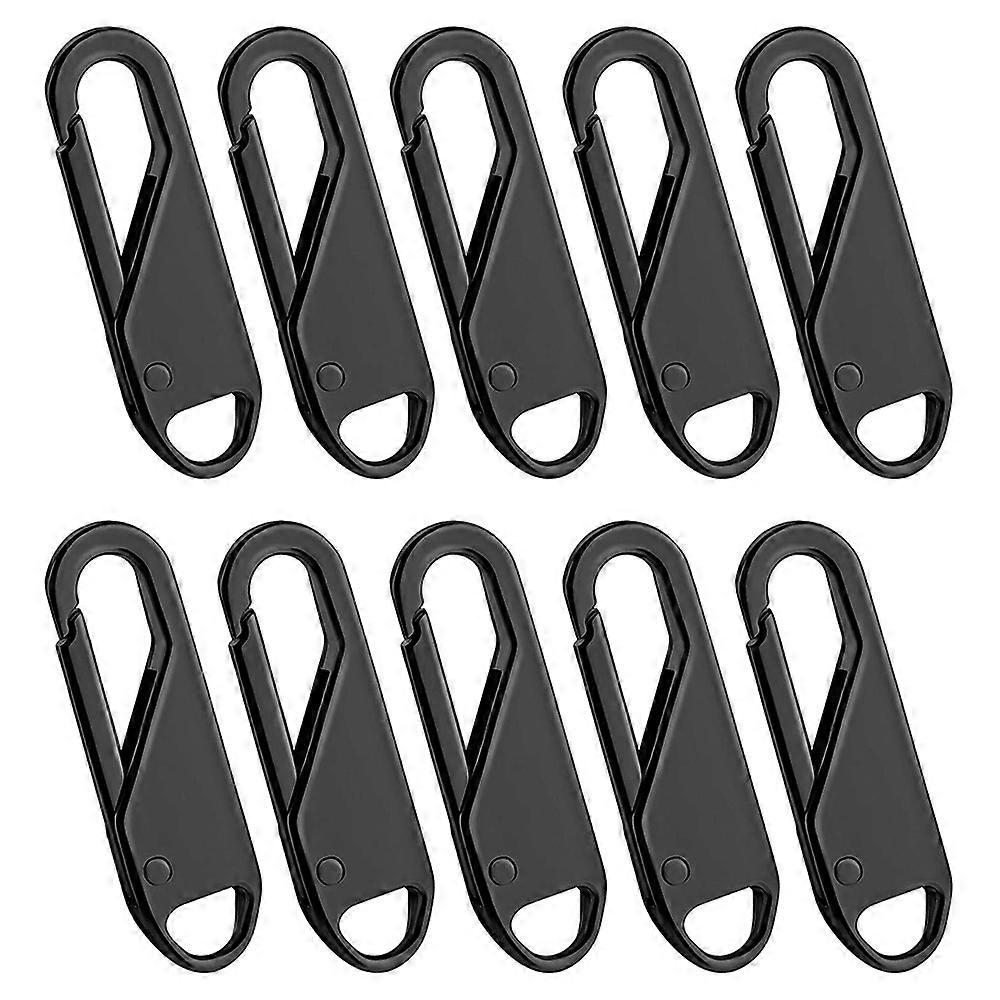 10 Pcs Zipper Pull Replacement Zipper Repair Kit Zipper Slider Pull Tab Universal Zipper Fixer Meta