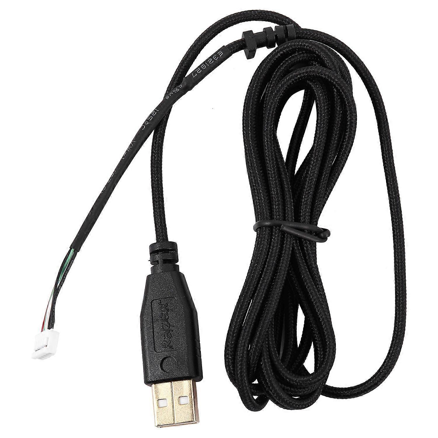 Usb Cable Mice Line For Deathadder Hex Molten 2012 Approx. 2.1M 5 Wires 5 Pins Black Gold Plated Re
