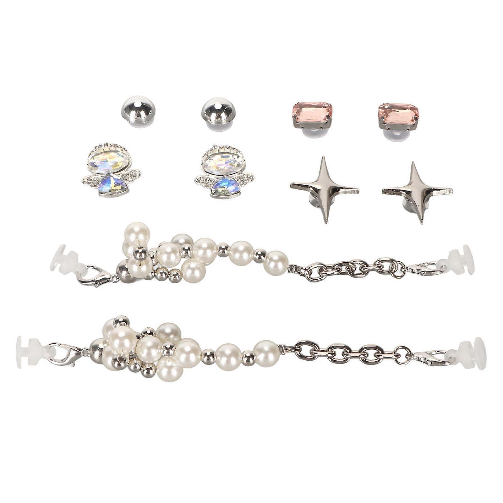 Decorative Shoe Clips All Matching Stylish Shiny Shoe Buckle Removable Shoe Decoration Accessory for Party Holidays ESH2039