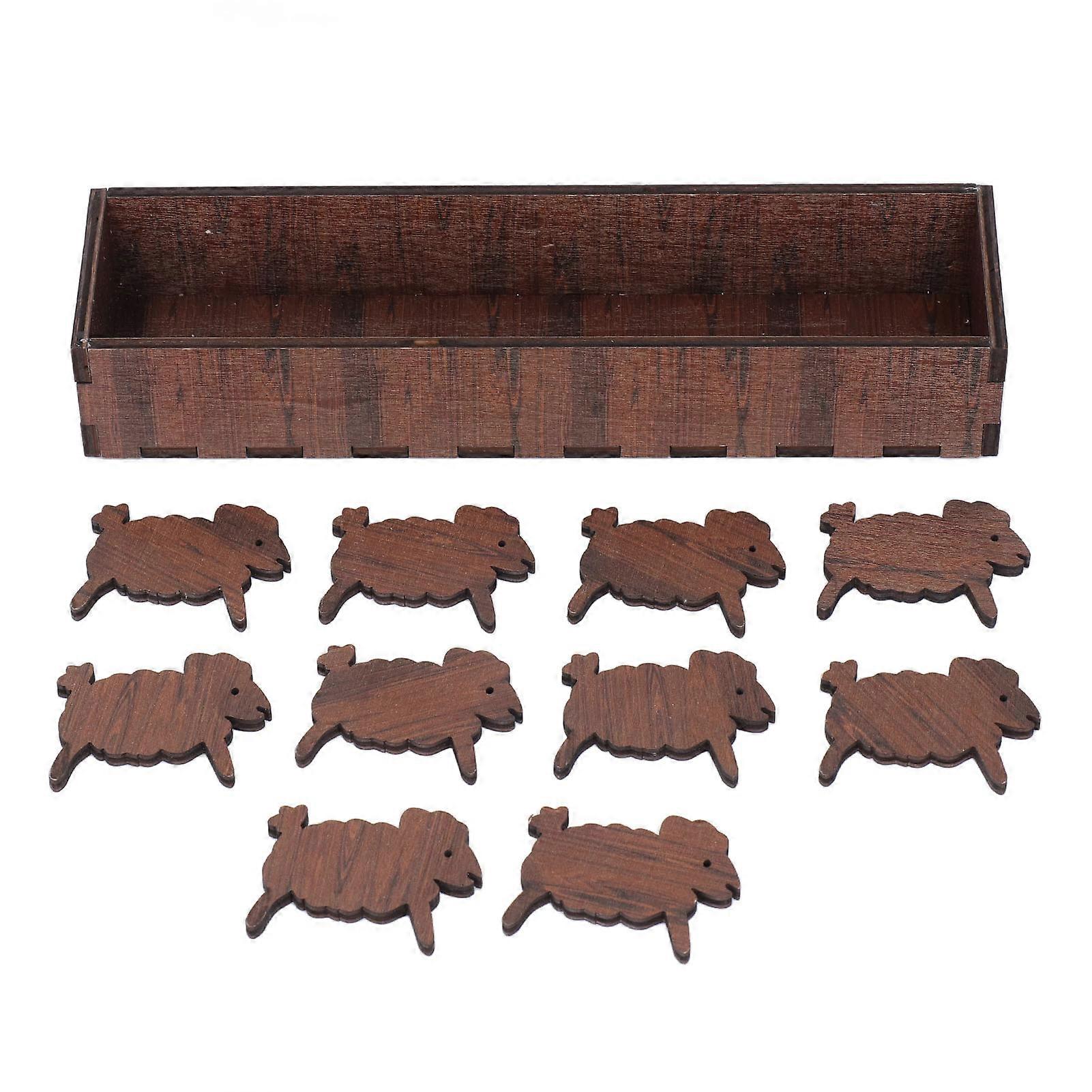 Wooden Animal Spool Set Sewing Thread Organizer for Wire Weaving Art Wooden Projects
