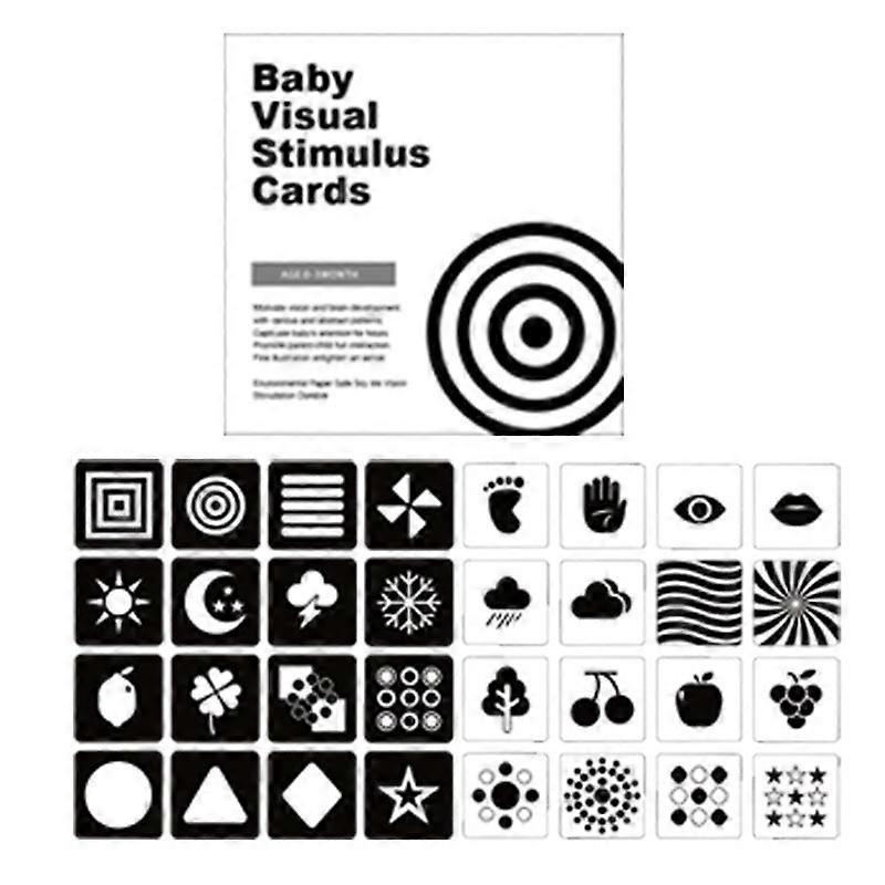 Baby Visual Stimulation Cards Multipurpose Vision Training Early Educational Cards for Children New