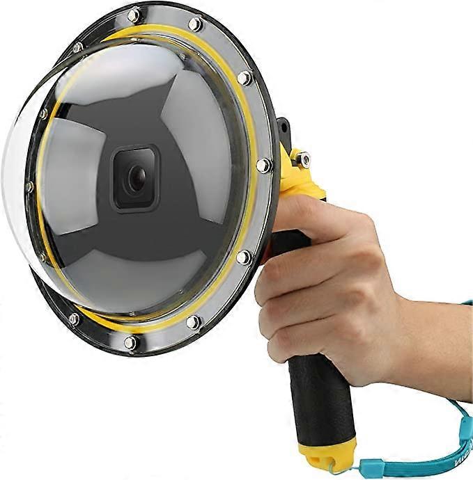 ZK- Dome Port for GoPro Hero 9 Hero 10 Black, 6" with Waterproof Case + Floating Grip + Trigger for GoPro Hero 9/10 Black