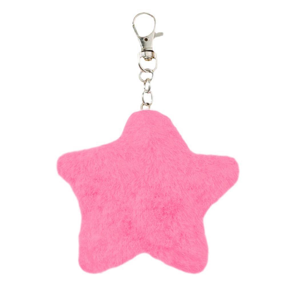 Souple Five-point-point Star Plush Keys Chain Élégant Compact Keychain Décoration pour Enfants Garçons Filles