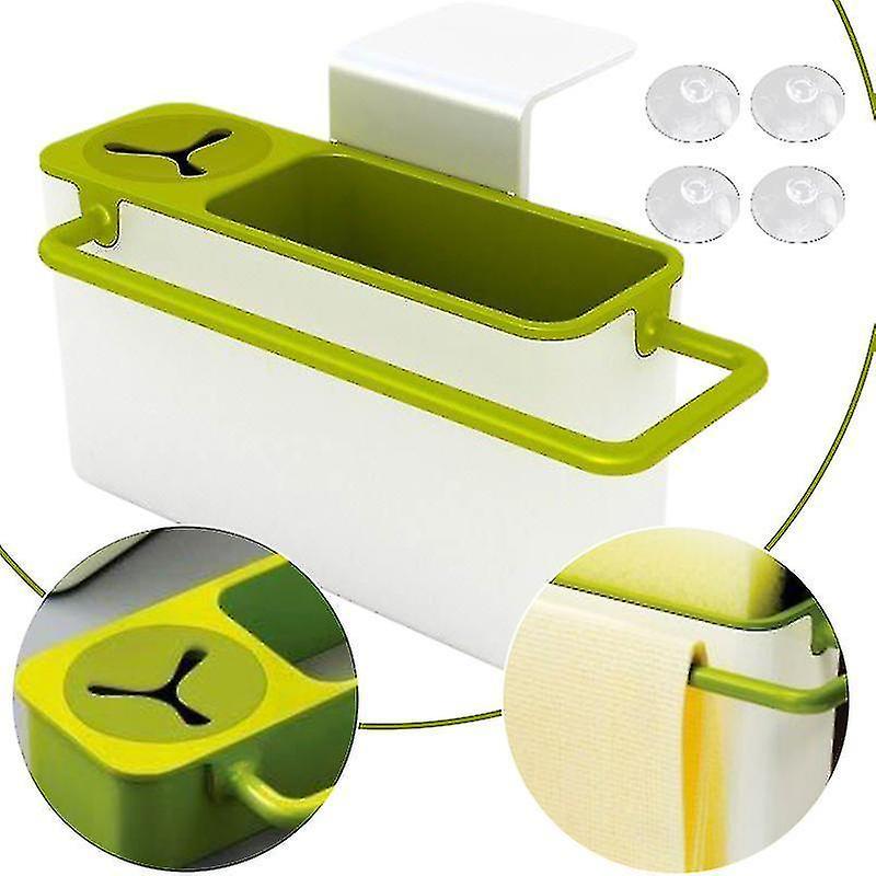 Kitchen sponge drainage rack no drilling kitchen sink organizer z22342