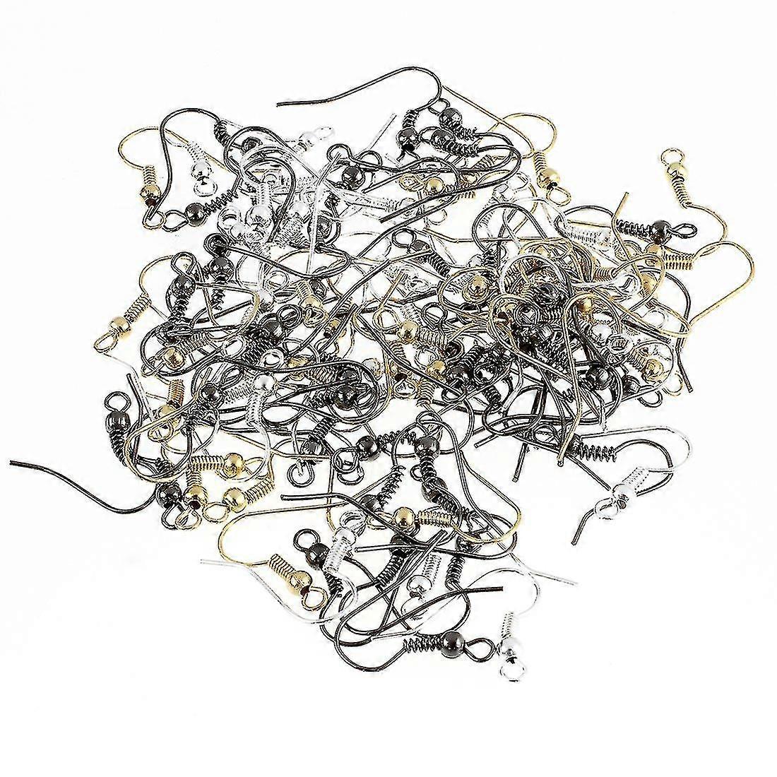 100-piece Mix Ear Wire Fish Hooks Compatible With Jewelry Making