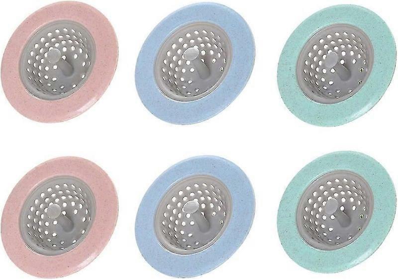 6-Piece Silicone Drain Filters: Kitchen Sink Strainer Set