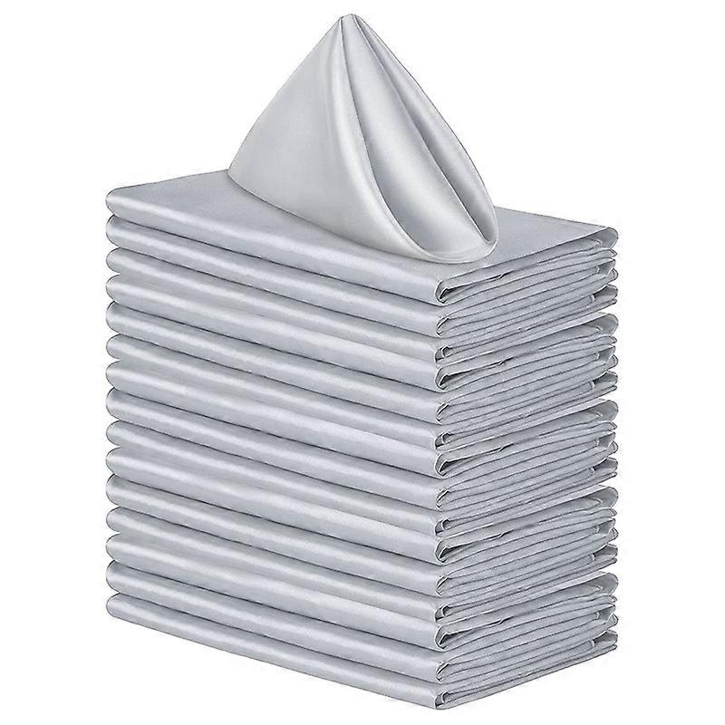 12pcs 12inch Serviettes De Cuisine En Tissu Mélange De Coton Lavable Et Réutilisable Table Dîner Serviettes