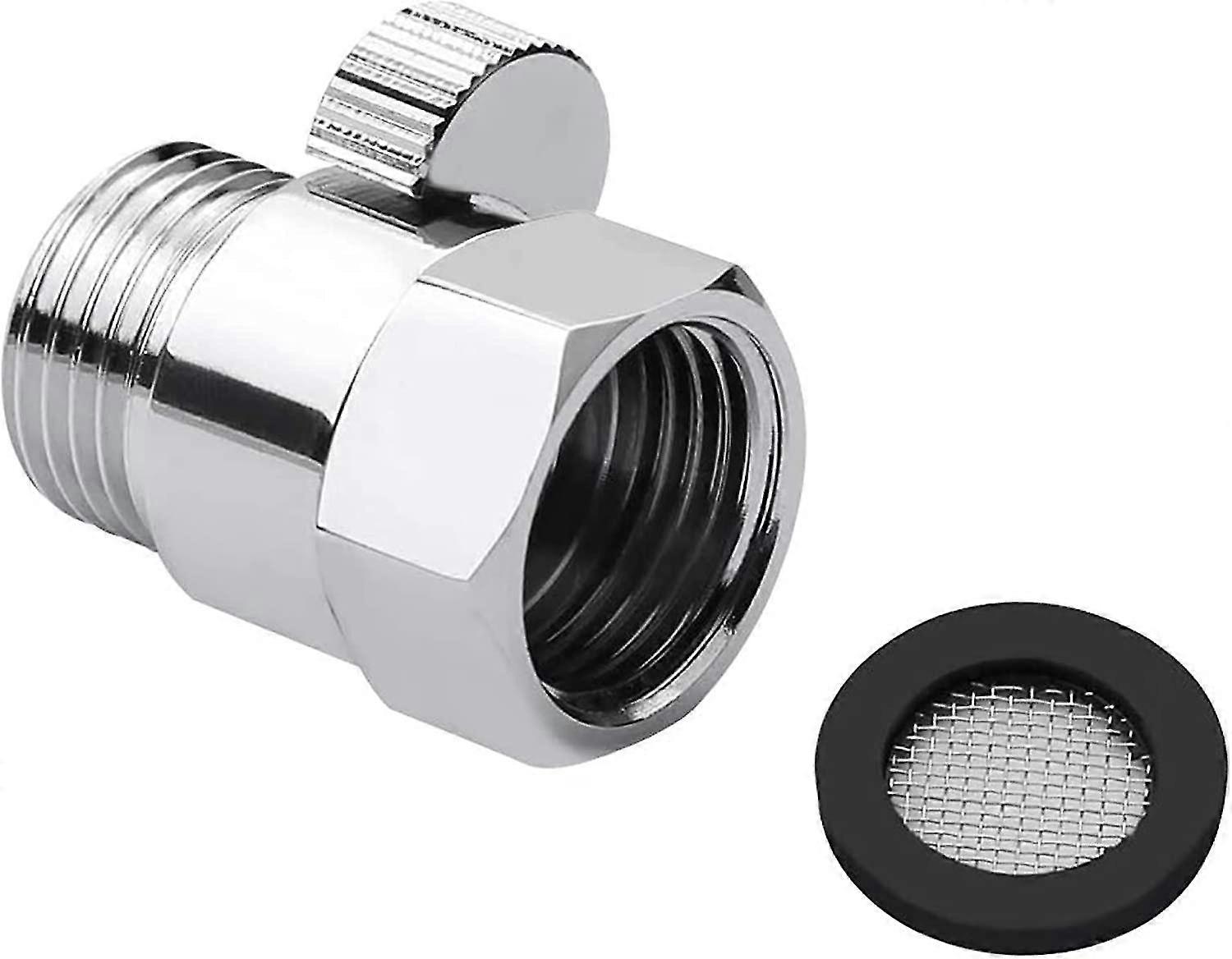 Shower Head Shut-off Valve Solid Brass With With Handle Lever G1/2 Water Flow Control Valve And Brass Handle For Shower Head Hand Shower Chrome