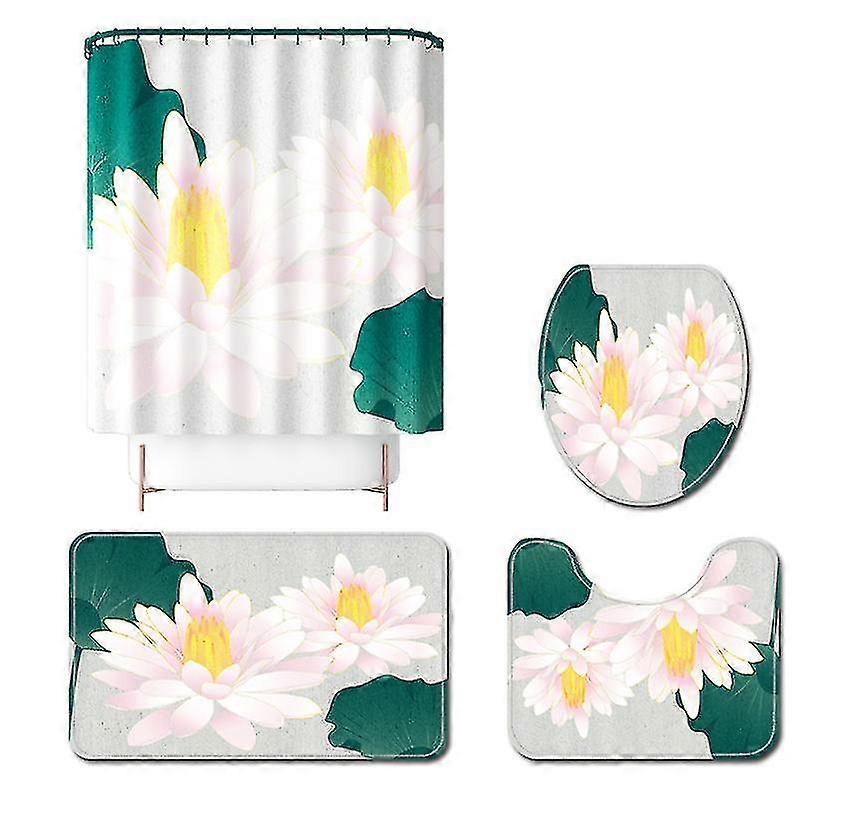 Mng Bathroom Four-piece Set Floor Mat Set