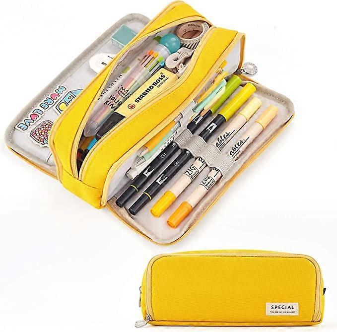 Large Capacity Pencil Case 3 Compartment