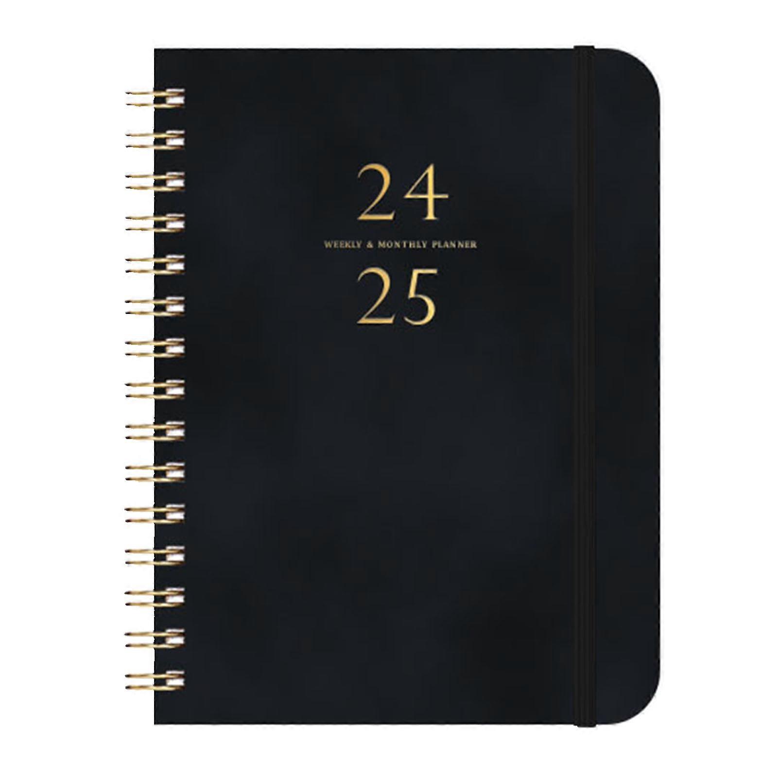 Academic Year Weekly Monthly Planner Notebook Spiral Coil Design Thick Paper No Ink Bleeding Daily Journal Calendar Notebook