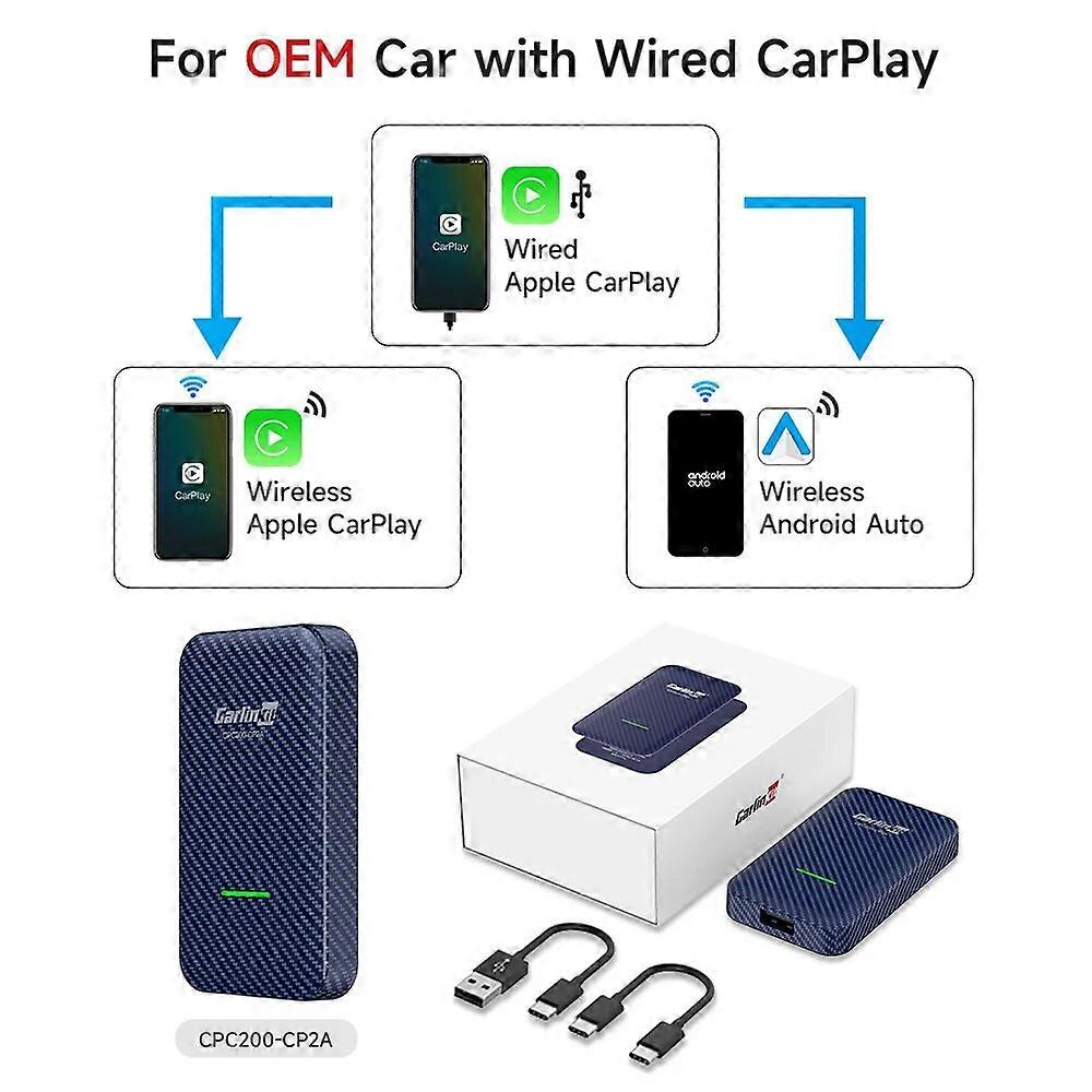 Carlinkit 5.0 4.0 3.0 Carplay Wireless Adapter Wired To Wireless Apple Car Play Box for Mazda CX5 CX8 CX9 MX5 Mazda6 CX30
