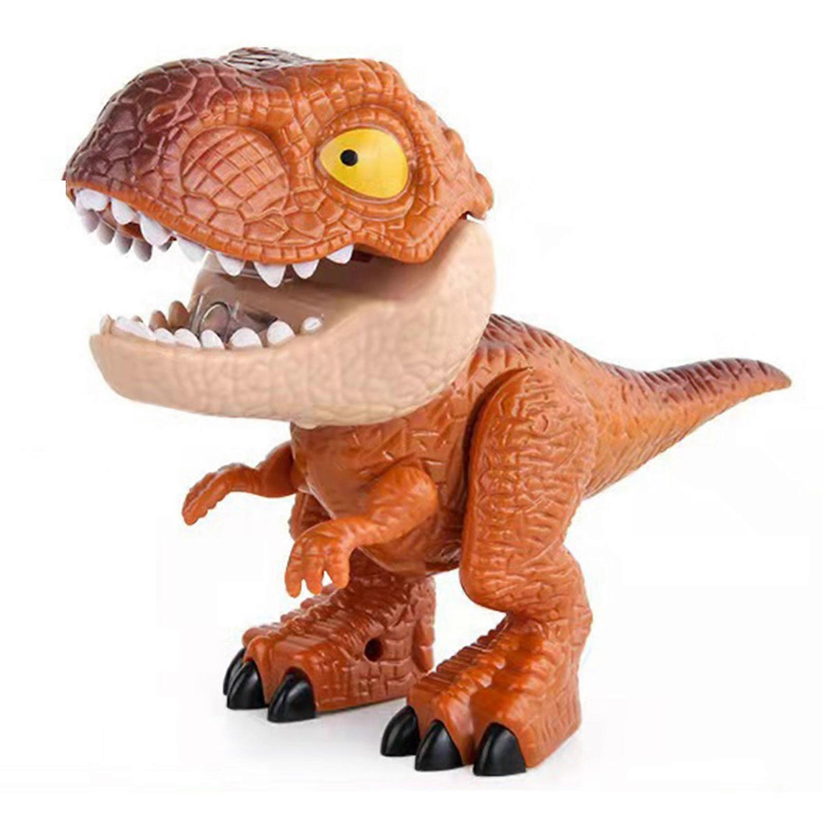 Dinosaur Toy 5-in-1 Pencil Sharpener Stapler Eraser Ruler Stationery Set Flexible Limbs Realistic Shapes Dinosaur Assembly Kit Fall Resistant Detachab